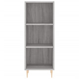 Hoge kast 34,5x34x180 cm bewerkt hout grijs sonoma eikenkleurig - AllerleiShop