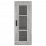 Hoge kast 34,5x34x180 cm bewerkt hout grijs sonoma eikenkleurig - AllerleiShop