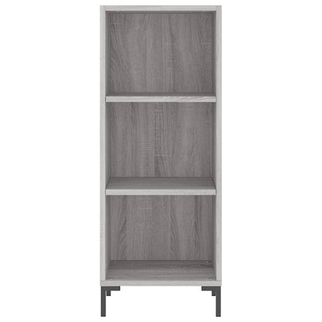 Hoge kast 34,5x34x180 cm bewerkt hout grijs sonoma eikenkleurig - AllerleiShop