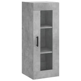 Hoge kast 34,5x34x180 cm bewerkt hout betongrijs - AllerleiShop