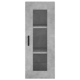 Hoge kast 34,5x34x180 cm bewerkt hout betongrijs - AllerleiShop