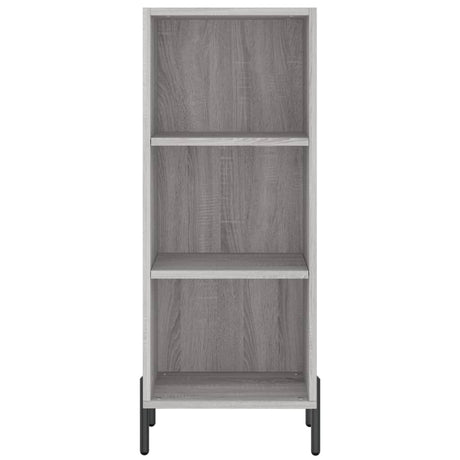 Hoge kast 34,5x34x180 cm bewerkt hout grijs sonoma eikenkleurig - AllerleiShop