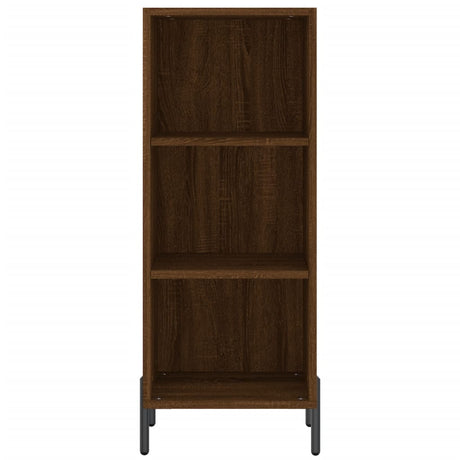 Hoge kast 34,5x34x180 cm bewerkt hout bruin eikenkleur - AllerleiShop