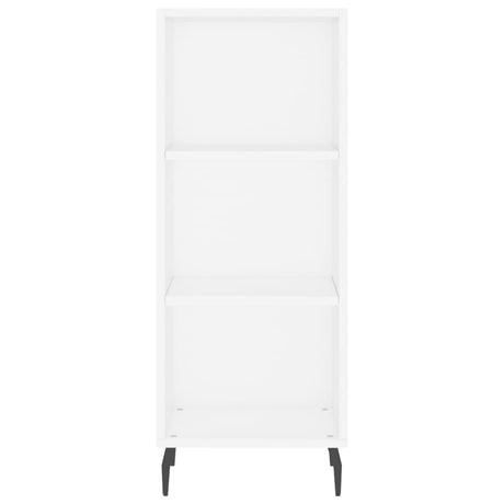 Hoge kast 34,5x34x180 cm bewerkt hout wit - AllerleiShop