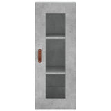 Hoge kast 34,5x34x180 cm bewerkt hout betongrijs - AllerleiShop