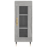 Hoge kast 34,5x34x180 cm bewerkt hout grijs sonoma eikenkleurig - AllerleiShop