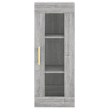 Hoge kast 34,5x34x180 cm bewerkt hout grijs sonoma eikenkleurig - AllerleiShop