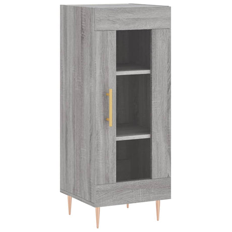 Hoge kast 34,5x34x180 cm bewerkt hout grijs sonoma eikenkleurig - AllerleiShop