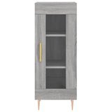 Hoge kast 34,5x34x180 cm bewerkt hout grijs sonoma eikenkleurig - AllerleiShop