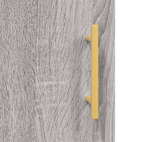 Hoge kast 34,5x34x180 cm bewerkt hout grijs sonoma eikenkleurig - AllerleiShop