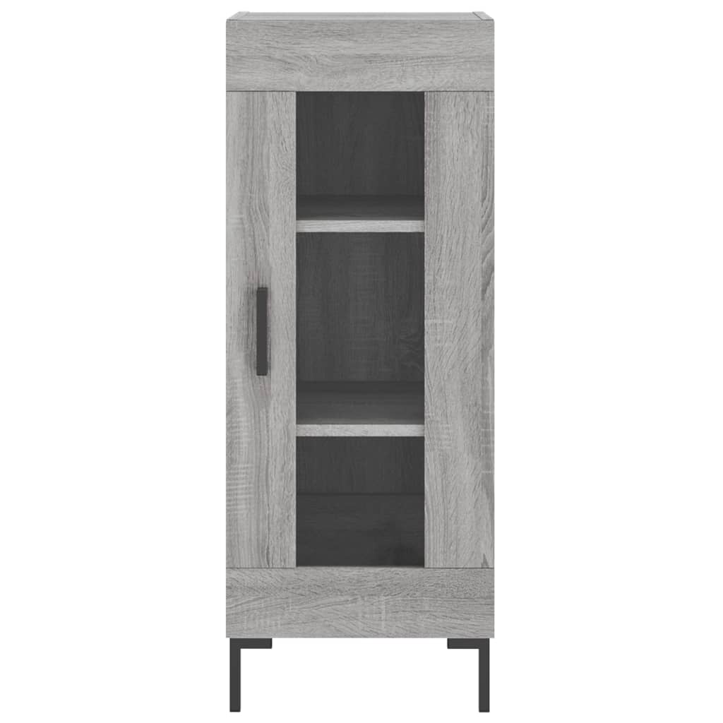 Hoge kast 34,5x34x180 cm bewerkt hout grijs sonoma eikenkleurig - AllerleiShop