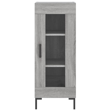 Hoge kast 34,5x34x180 cm bewerkt hout grijs sonoma eikenkleurig - AllerleiShop