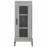 Hoge kast 34,5x34x180 cm bewerkt hout grijs sonoma eikenkleurig - AllerleiShop