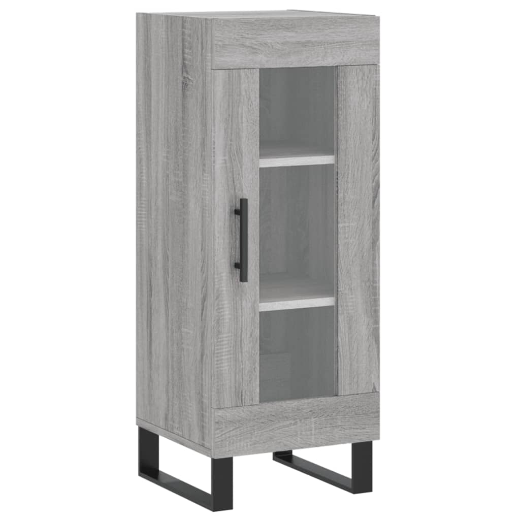 Hoge kast 34,5x34x180 cm bewerkt hout grijs sonoma eikenkleurig - AllerleiShop