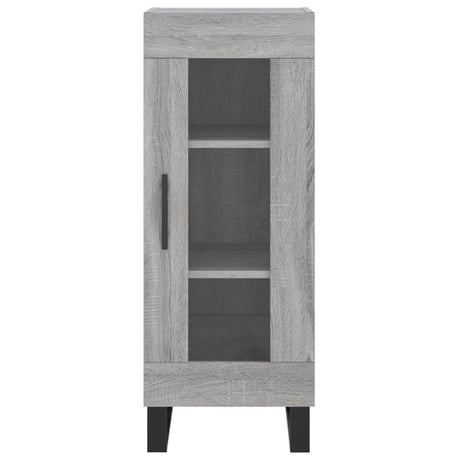 Hoge kast 34,5x34x180 cm bewerkt hout grijs sonoma eikenkleurig - AllerleiShop