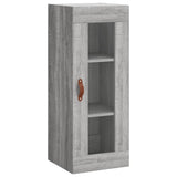 Hoge kast 34,5x34x180 cm bewerkt hout grijs sonoma eikenkleurig - AllerleiShop