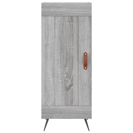 Hoge kast 34,5x34x180 cm bewerkt hout grijs sonoma eikenkleurig - AllerleiShop