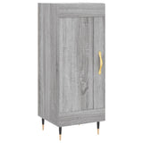 Hoge kast 34,5x34x180 cm bewerkt hout grijs sonoma eikenkleurig - AllerleiShop