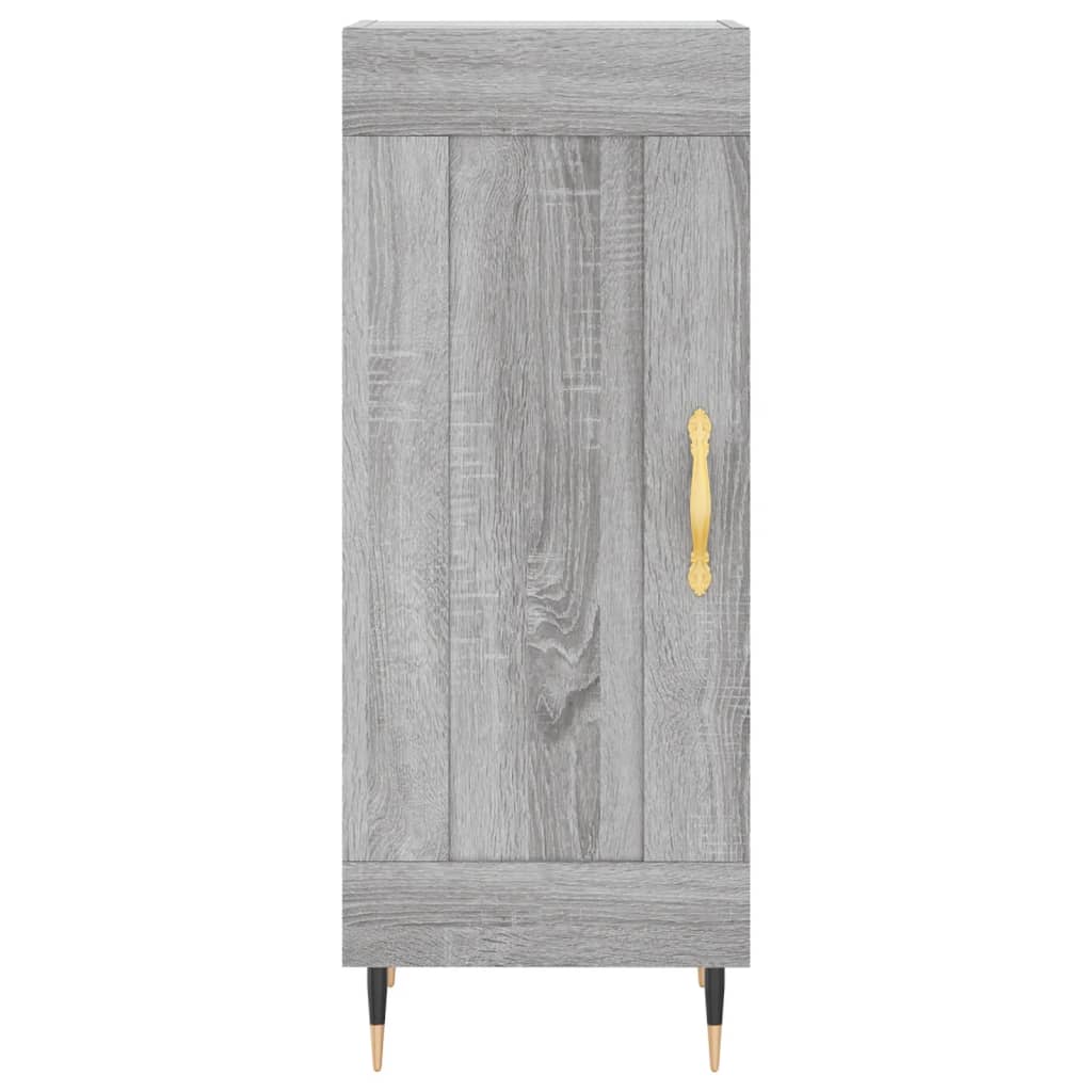 Hoge kast 34,5x34x180 cm bewerkt hout grijs sonoma eikenkleurig - AllerleiShop