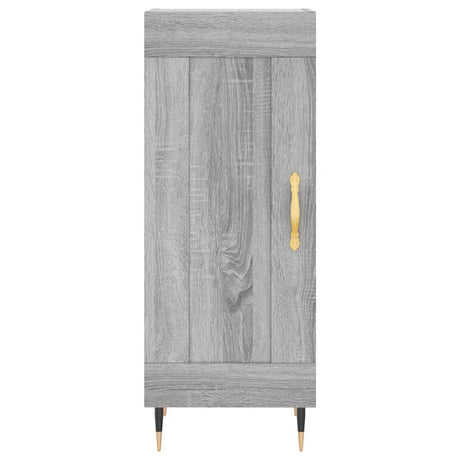 Hoge kast 34,5x34x180 cm bewerkt hout grijs sonoma eikenkleurig - AllerleiShop