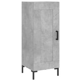 Hoge kast 34,5x34x180 cm bewerkt hout betongrijs - AllerleiShop