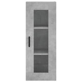 Hoge kast 34,5x34x180 cm bewerkt hout betongrijs - AllerleiShop