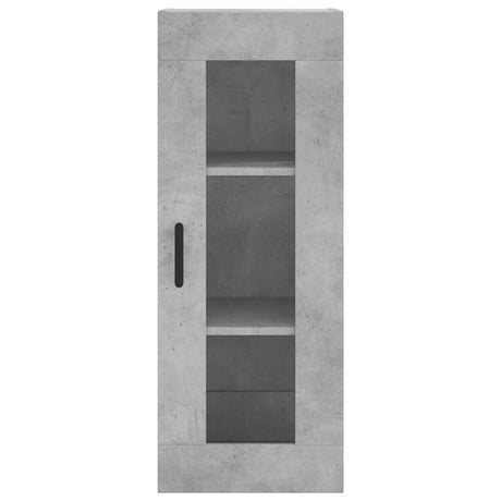 Hoge kast 34,5x34x180 cm bewerkt hout betongrijs - AllerleiShop