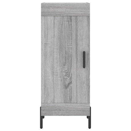 Hoge kast 34,5x34x180 cm bewerkt hout grijs sonoma eikenkleurig - AllerleiShop