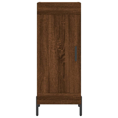 Hoge kast 34,5x34x180 cm bewerkt hout bruin eikenkleur - AllerleiShop