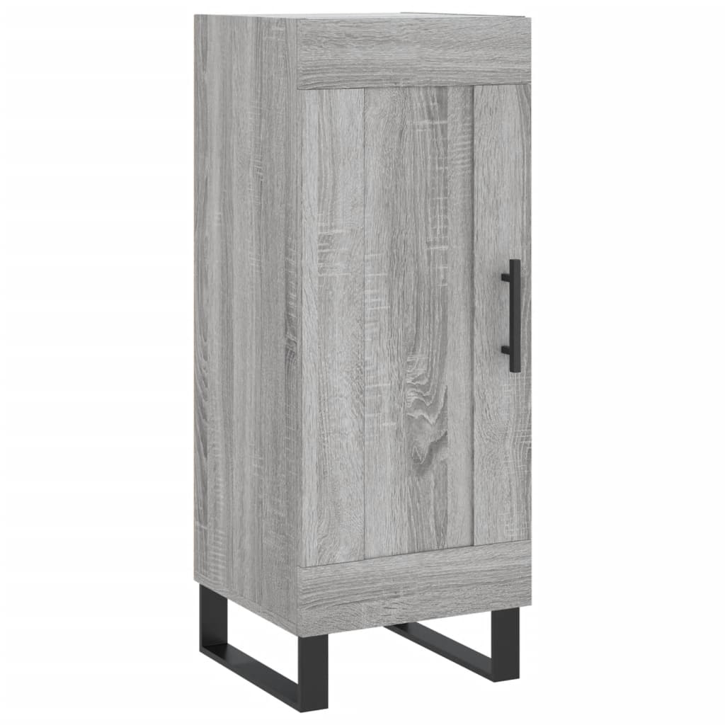 Hoge kast 34,5x34x180 cm bewerkt hout grijs sonoma eikenkleurig - AllerleiShop