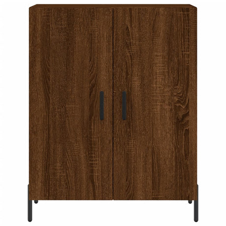 Hoge kast 69,5x34x180 cm bewerkt hout bruin eikenkleur - AllerleiShop