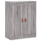 Hoge kast 69,5x34x180 cm bewerkt hout grijs sonoma eikenkleurig - AllerleiShop