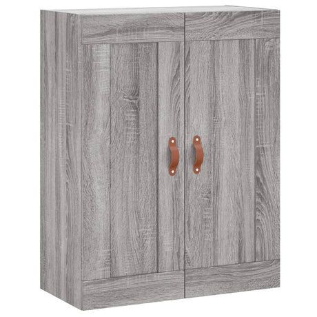 Hoge kast 69,5x34x180 cm bewerkt hout grijs sonoma eikenkleurig - AllerleiShop