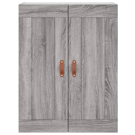 Hoge kast 69,5x34x180 cm bewerkt hout grijs sonoma eikenkleurig - AllerleiShop