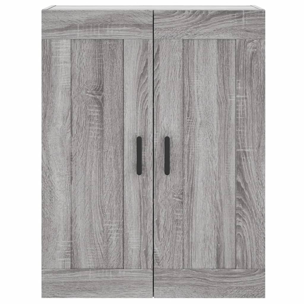 Hoge kast 69,5x34x180 cm bewerkt hout grijs sonoma eikenkleurig - AllerleiShop