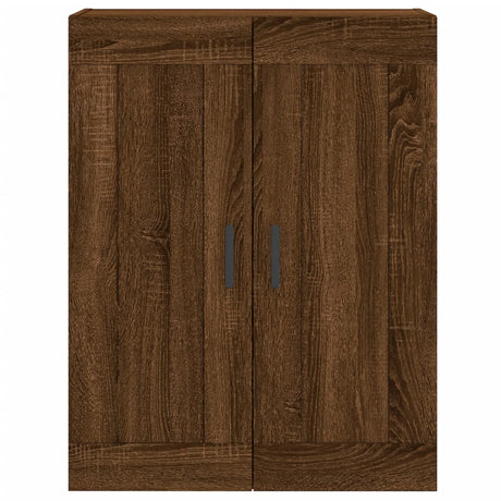 Hoge kast 69,5x34x180 cm bewerkt hout bruin eikenkleur - AllerleiShop