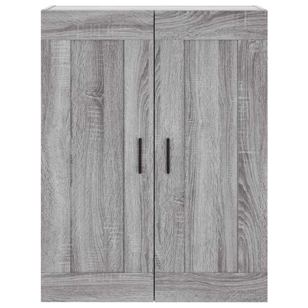 Hoge kast 69,5x34x180 cm bewerkt hout grijs sonoma eikenkleurig - AllerleiShop