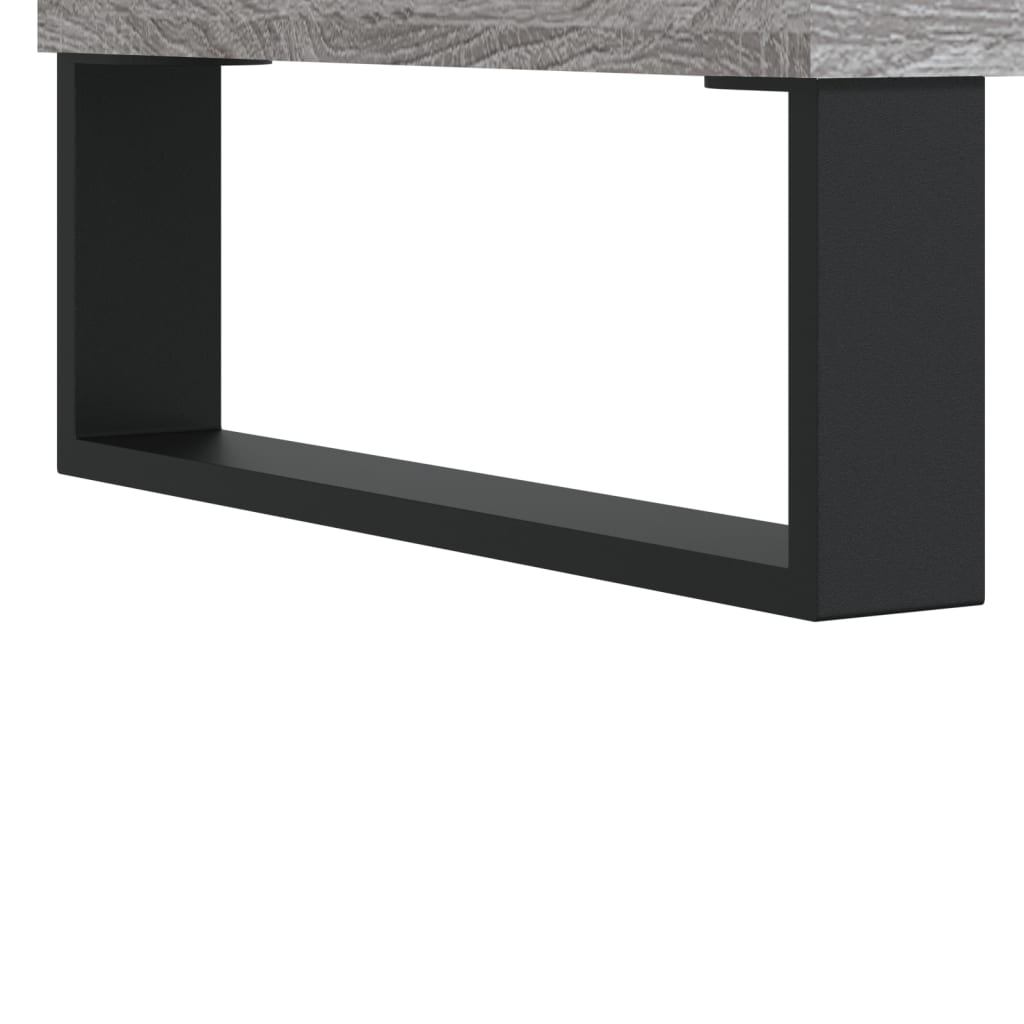 Hoge kast 69,5x34x180 cm bewerkt hout grijs sonoma eikenkleurig - AllerleiShop