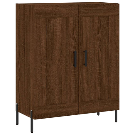 Hoge kast 69,5x34x180 cm bewerkt hout bruin eikenkleur - AllerleiShop