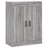 Hoge kast 69,5x34x180 cm bewerkt hout grijs sonoma eikenkleurig - AllerleiShop