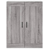 Hoge kast 69,5x34x180 cm bewerkt hout grijs sonoma eikenkleurig - AllerleiShop