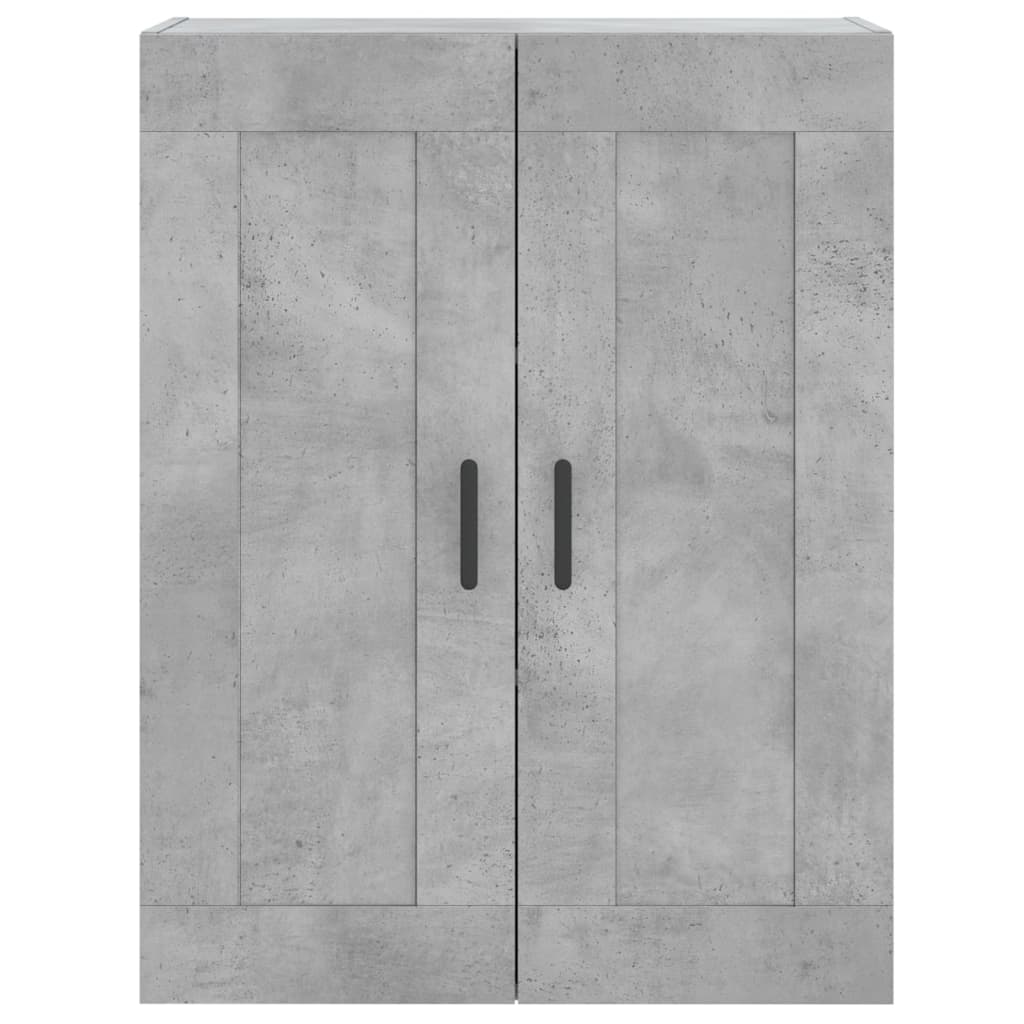 Hoge kast 69,5x34x180 cm bewerkt hout betongrijs - AllerleiShop