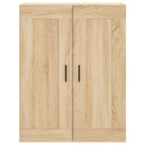 Hoge kast 69,5x34x180 cm bewerkt hout sonoma eikenkleurig - AllerleiShop