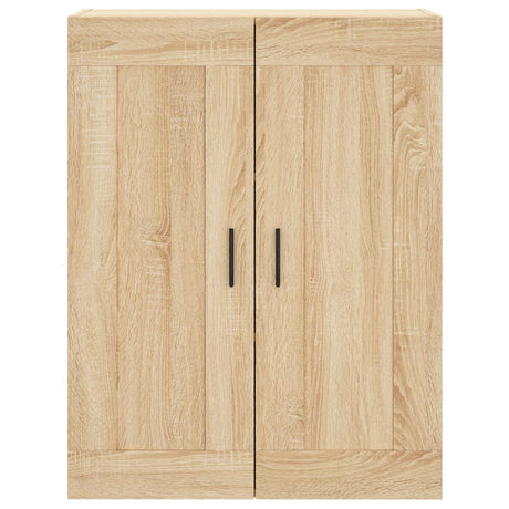 Hoge kast 69,5x34x180 cm bewerkt hout sonoma eikenkleurig - AllerleiShop