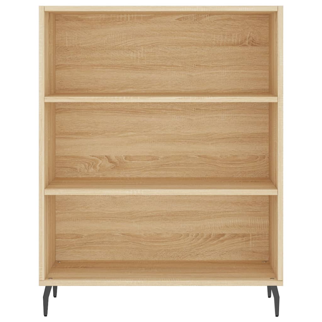 Hoge kast 69,5x34x180 cm bewerkt hout sonoma eikenkleurig - AllerleiShop