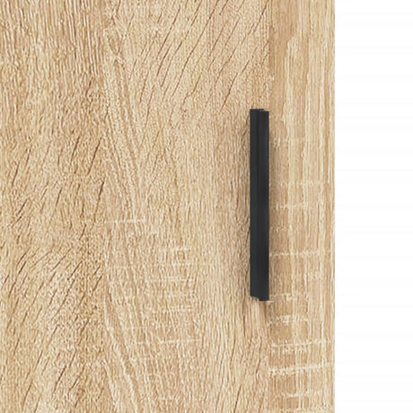 Hoge kast 69,5x34x180 cm bewerkt hout sonoma eikenkleurig - AllerleiShop