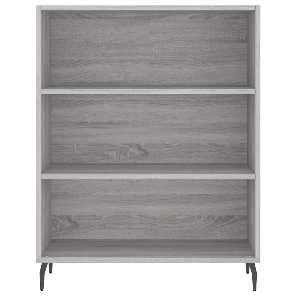 Hoge kast 69,5x34x180 cm bewerkt hout grijs sonoma eikenkleurig - AllerleiShop