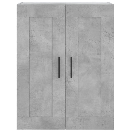 Hoge kast 69,5x34x180 cm bewerkt hout betongrijs - AllerleiShop