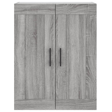 Hoge kast 69,5x34x180 cm bewerkt hout grijs sonoma eikenkleurig - AllerleiShop