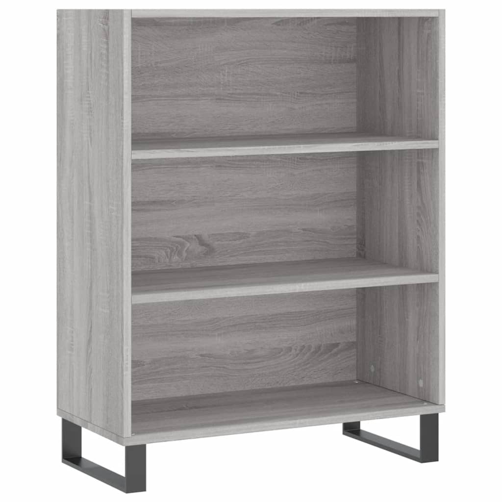 Hoge kast 69,5x34x180 cm bewerkt hout grijs sonoma eikenkleurig - AllerleiShop